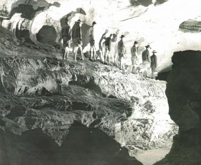 Glasgow Scouts at Mammoth Cave
In 1953(54?) National Geographic (check source) documented the opening of a new passage in Mammoth Cave.  They choose scouts to be among the 1st humans to pass through this newly opened way for the images used with the article.
