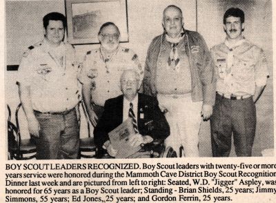 Old Scout Leaders from Mammoth Cave District
